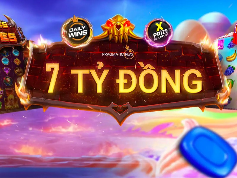 Biểu tượng máy slot cổ điển với trái cây và số 7 may mắn